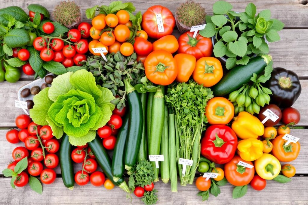 Collection of high-yield vegetables ideal for small backyard homesteads