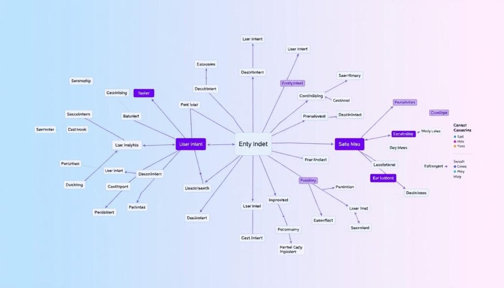Entity relationship map showing how AI understands connections between concepts