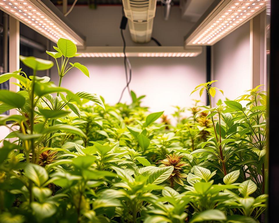 LED grow light garden system